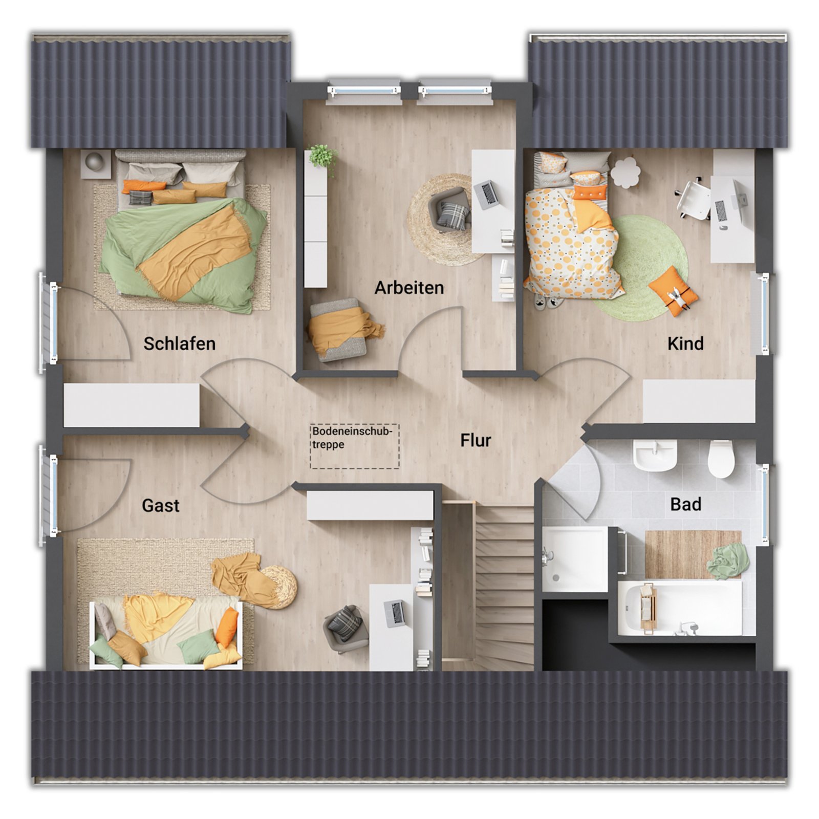 Ihr Familienparadies: Das Flair 134 – großzügig, hell und sicher