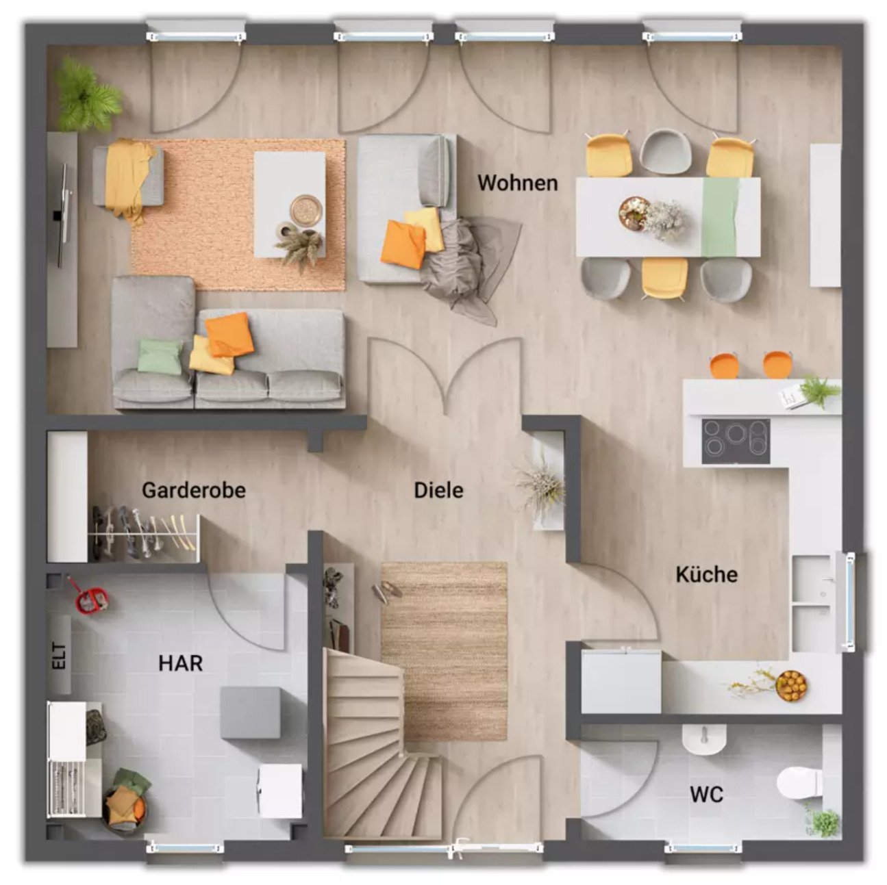 Ihr modernes Zuhause: Stadtvilla 145 – viel Licht und klares Design