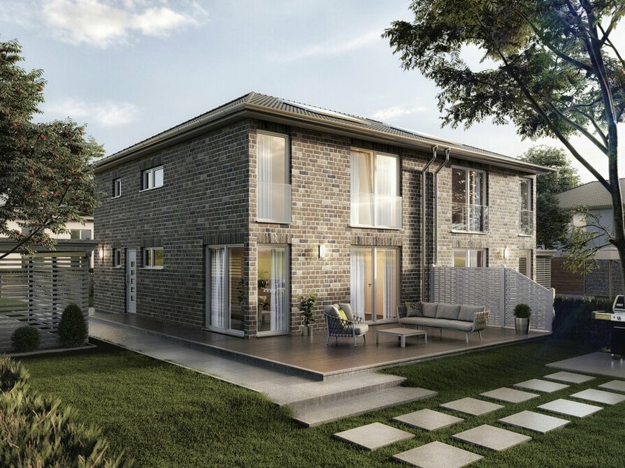 Altenberge: Ihr neues Zuhause: Doppelhaus Aura 136 – Urbanes Wohnen mit Eleganz und Komfort im Neubaugebiet Bahnhofshügel 